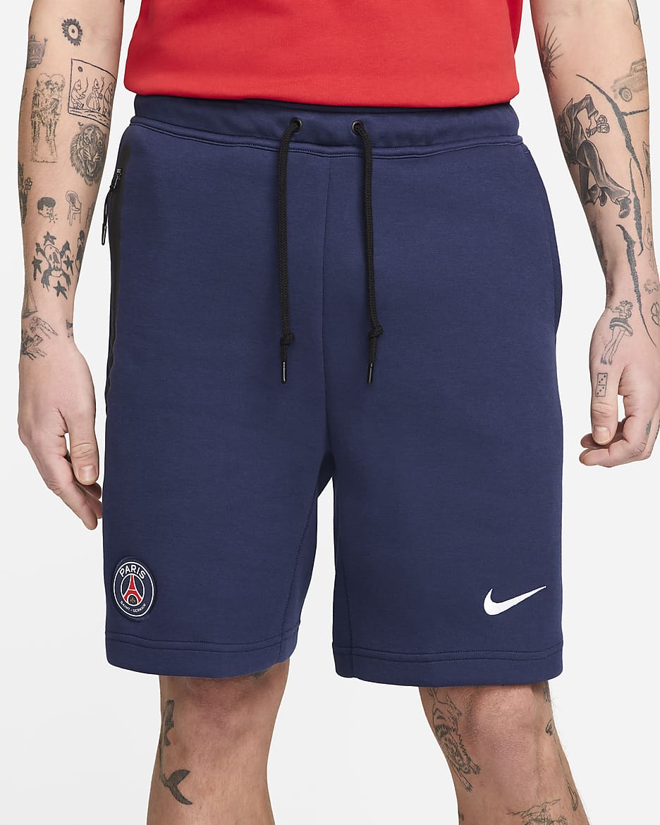 Paris Saint Germain Tech Fleece Men s Nike Soccer Shorts